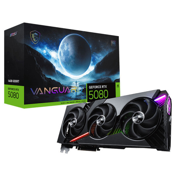 MSI GeForce RTX 5080 VANGUARD SOC 16GB GDDR7 MSI GeForce RTX 5080 VANGUARD SOC 16GB GDDR7